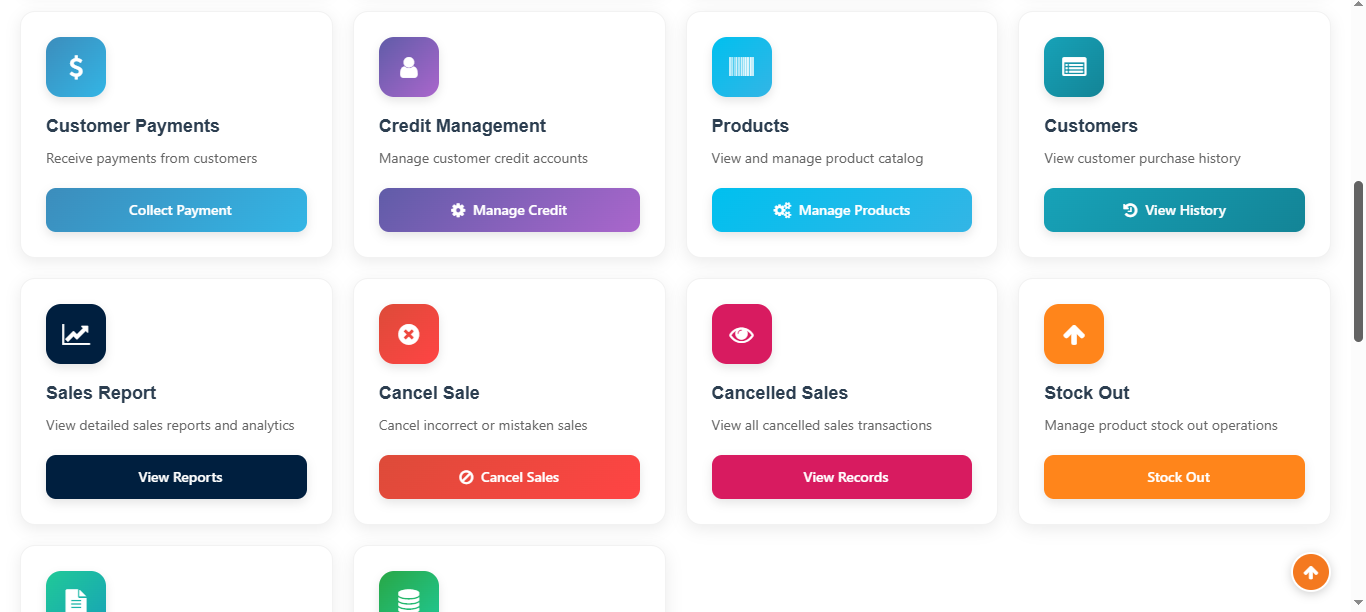 Dashboard Quick Actions